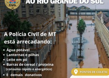 Polícia Civil arrecada donativos para vítimas de enchentes no RS