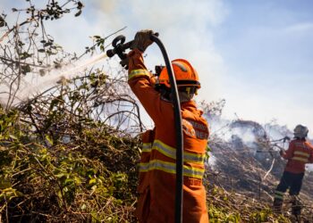 Corpo de Bombeiros extingue três incêndios em Mato Grosso nesta sexta-feira (26)