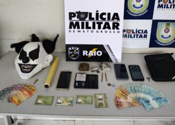 Quadrilha é presa em flagrante pela PM por tráfico de drogas em Cuiabá