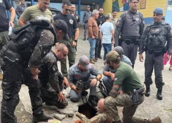 PM encontra túnel com mais de 70 metros em pátio de escola na zona leste de SP; veja