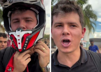 Prefeito de Mirassol é filmado empinando em moto