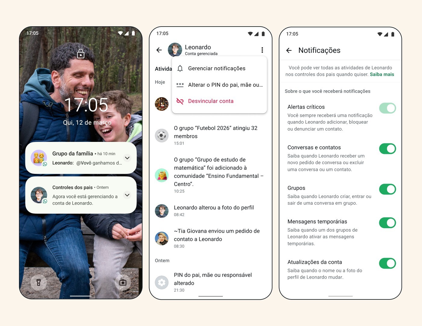 WhatsApp lança recurso para pais limitarem quem pode falar com seus filhos
