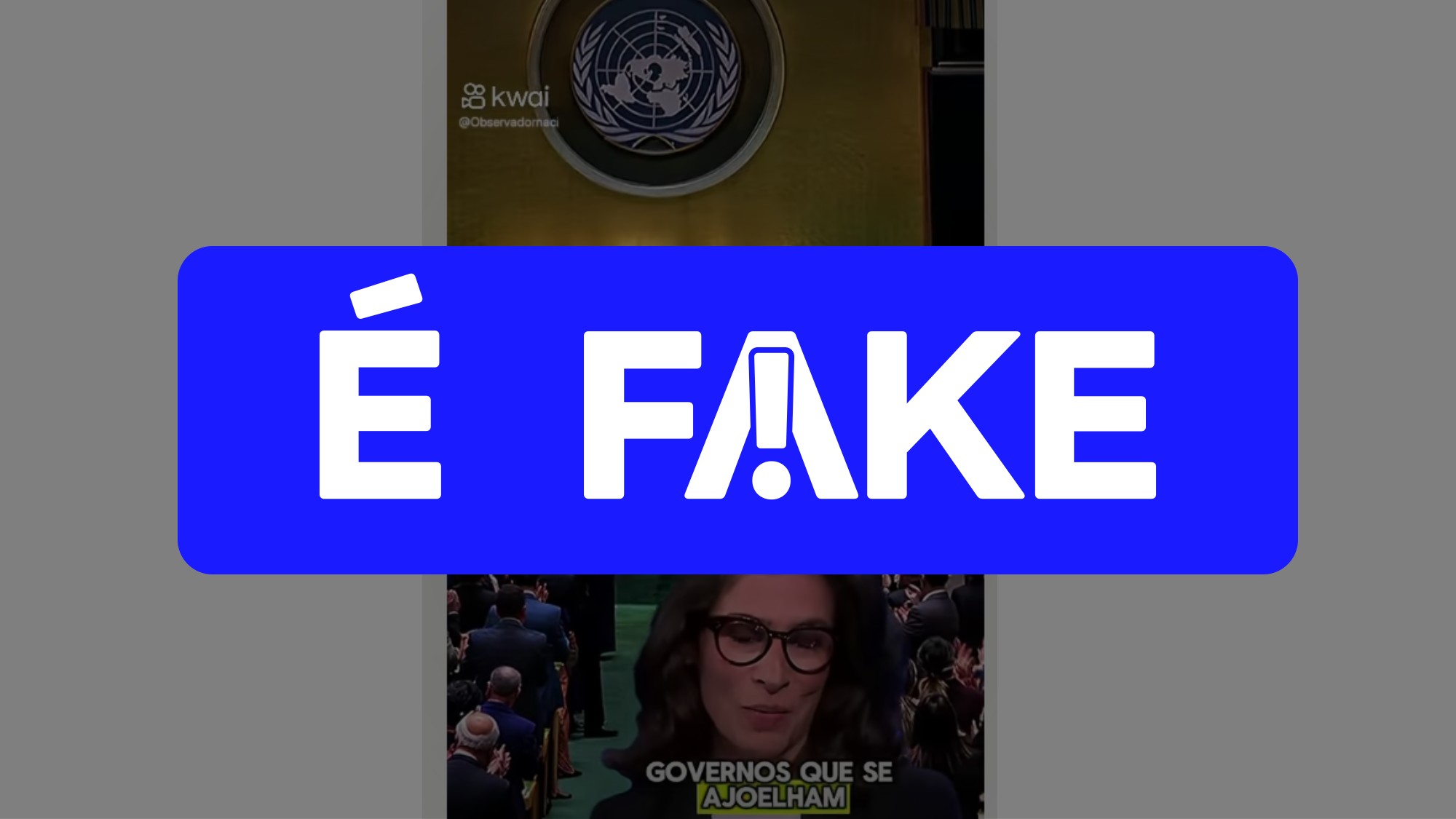 É falso vídeo de Renata Vasconcellos elogiando discurso de Lula na ONU