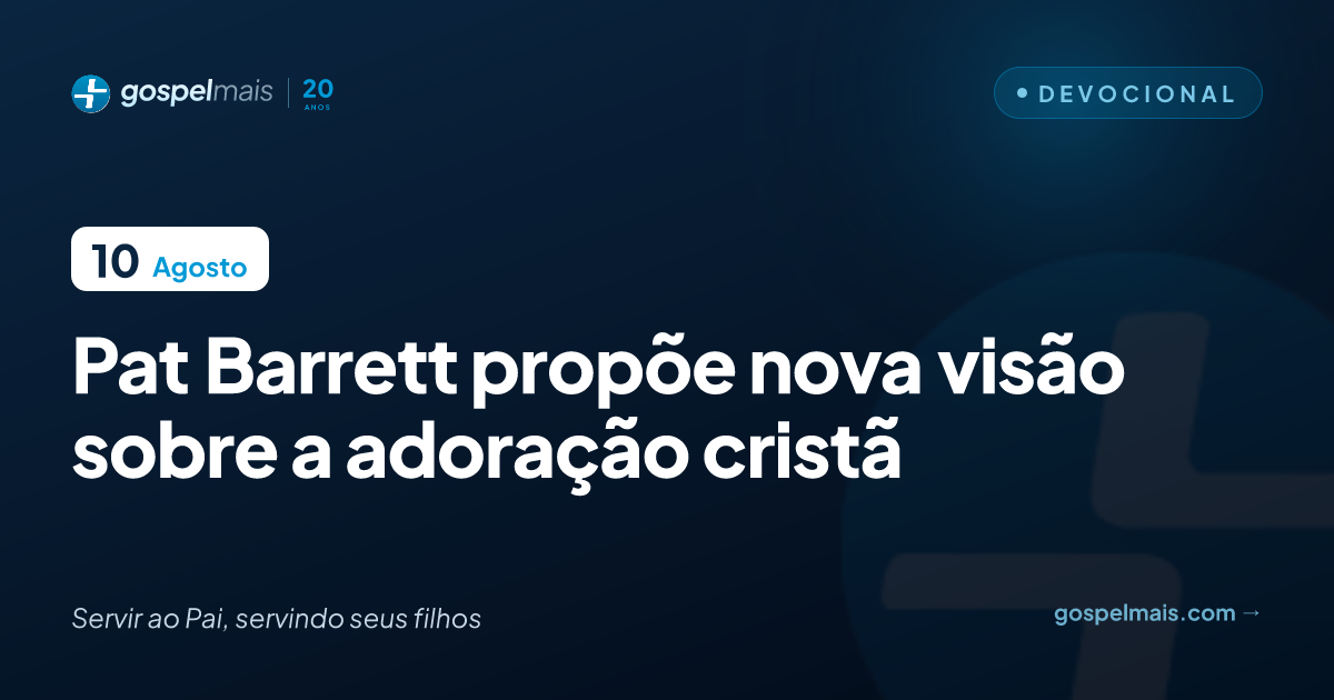Pat Barrett propõe nova visão sobre a adoração cristã